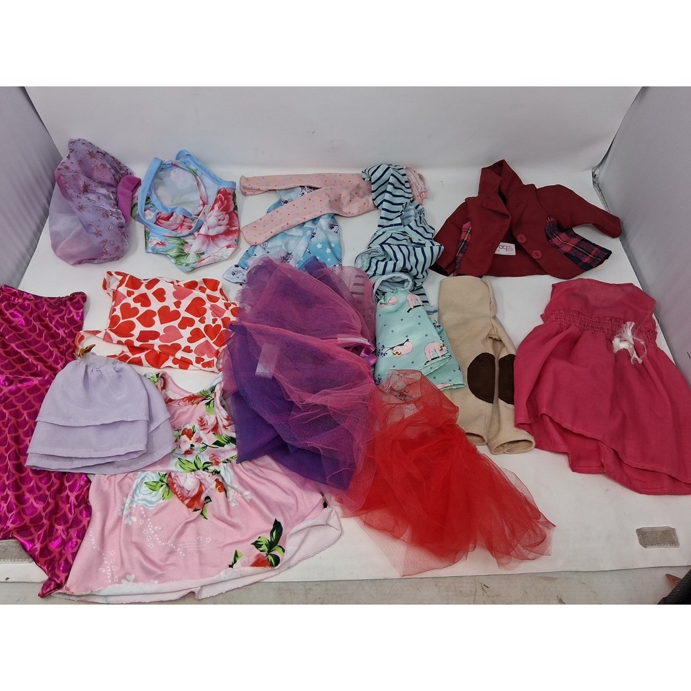 18" Doll Clothes Lot Of OG, American Girl, My Life As, Dresses Shirts Pants